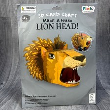 3D Card Craft Lion Head Mask