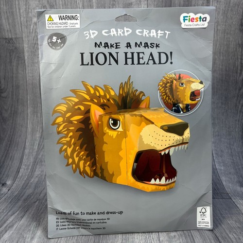 Card craft lion head mask - 3d,