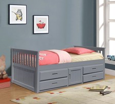 3ft Captains Cabin Bed In Grey