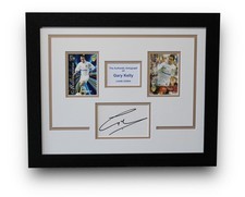 GARY KELLY Framed Leeds United SIGNED Autograph Card Memorabilia Display COA