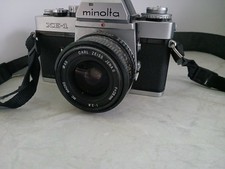 Minolta XE-1 35mm Film Camera SLR And 28mm Carl Zeiss Jena 28mm 2.8 Lens