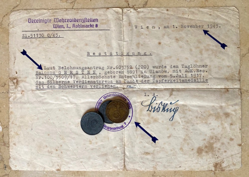 1943 vienna german document - 1943,