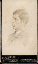 Man Side Portrait Lord Cambridge Studio CDV Card Photograph (CDV4-13)
