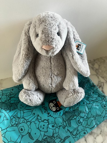 Jellycat large silver - silver, bashful