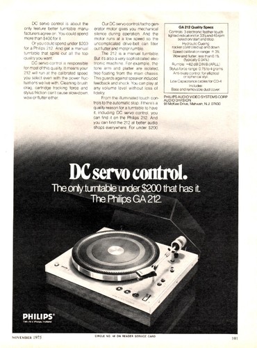 Philips 212 turntable - ,