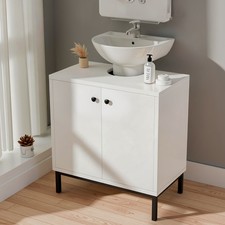 White Bathroom Sink Cabinet
