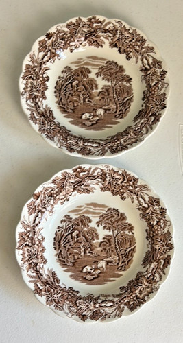 Set booths vintage brown - of, 2
