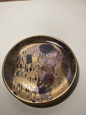Gustav Klimt The Kiss Goebel Artis Orbis Trinket Dish Collectible Plate Stunning