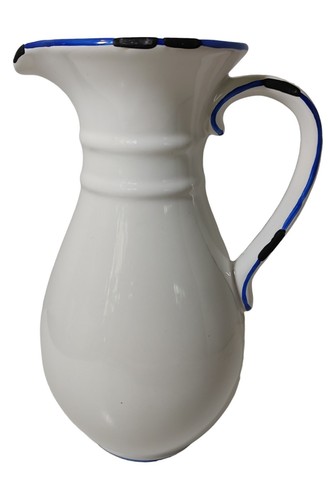 Hosley potteries pitcher blue - potteries,