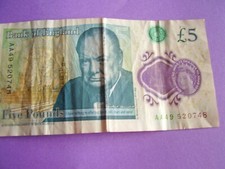  AA49 Bank Of England £5 Five