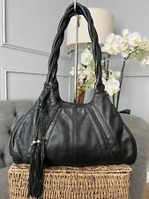 M&S Handbag  Black Leather Shoulder bag