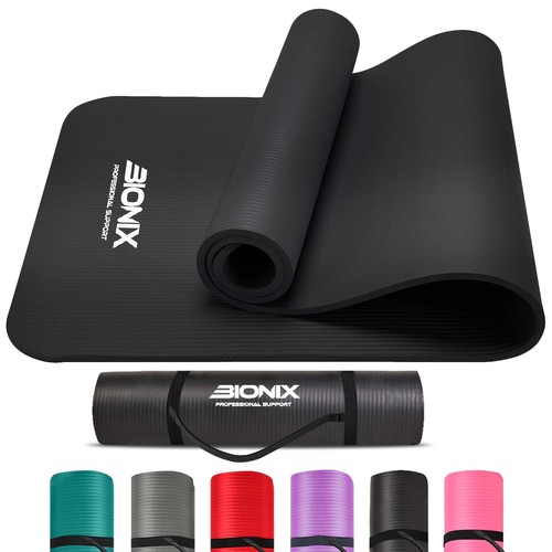Yoga mat thick 10mm - 10mm, slip