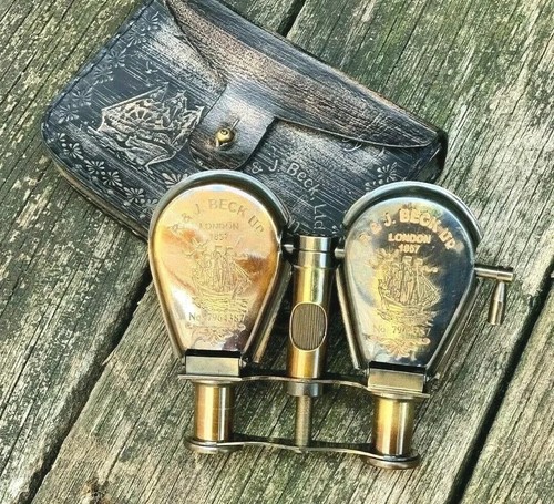 Nautical brass binocular - nautical,