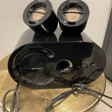 Sony SRS-D25 2.1 Channel Wired Desktop Laptop Speaker Sound System Black 