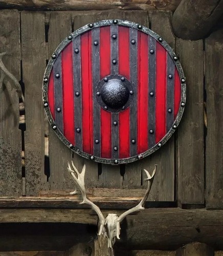 Medieval wooden viking shield - wooden,