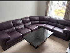 DFS leather Corner sofa, 7