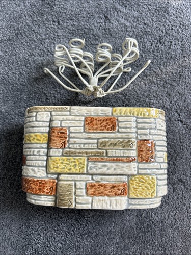 Sylvac brick wall planter vase - wall,