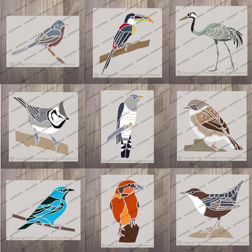 Bird stencils lovestencil - bird,