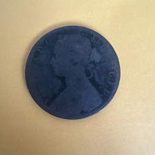 1874H Victorian One Penny Coin