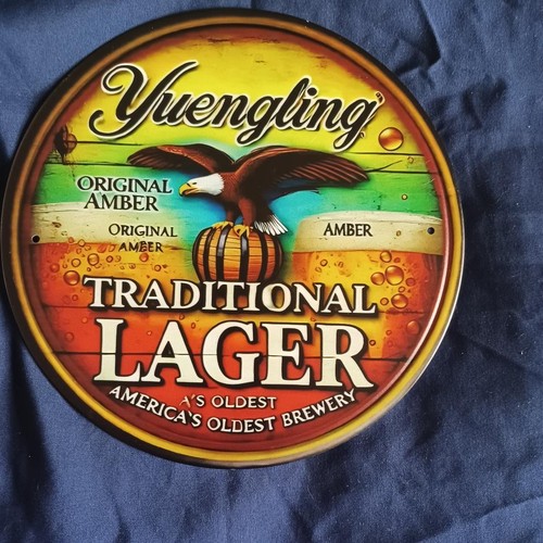 Round metal sign - round,