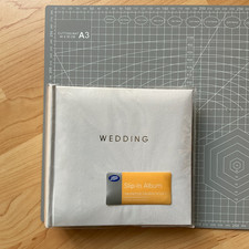 Boots Wedding Slip in photo album - holds 100 4x6 inch photos Unused