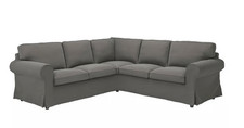 IKEA EKTORP 4 Seat Corner Sofa Cover - Grey