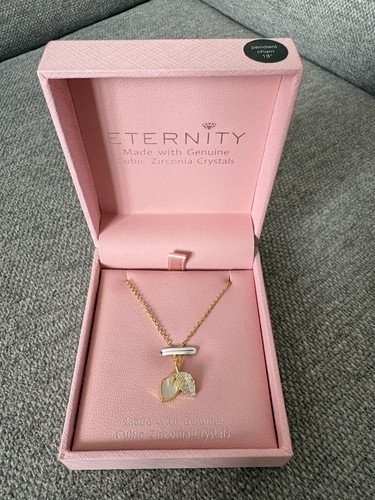 Eternity leaf charm pendant - eternity,