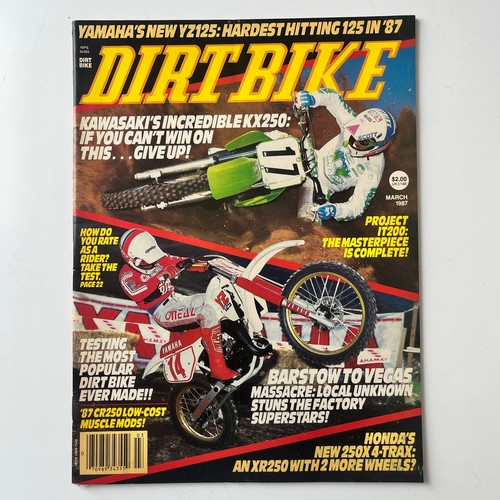 Dirt bike magazine march - dirt,
