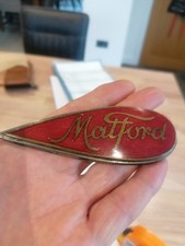 Rare Vintage French Matford Enamel Car Badge Emblem