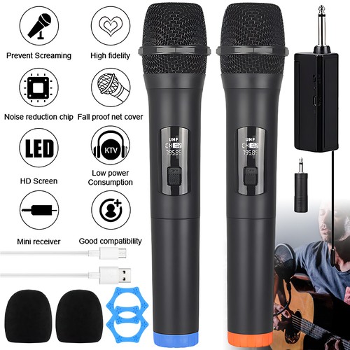 Wireless microphone uhf - 2x,