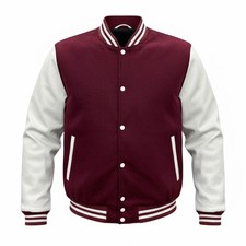 Men Varsity Jacket Leather