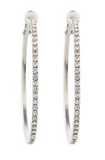 Clip On Hoop Earrings silver