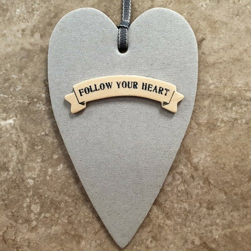 Large 11cm heart - 11cm, tag