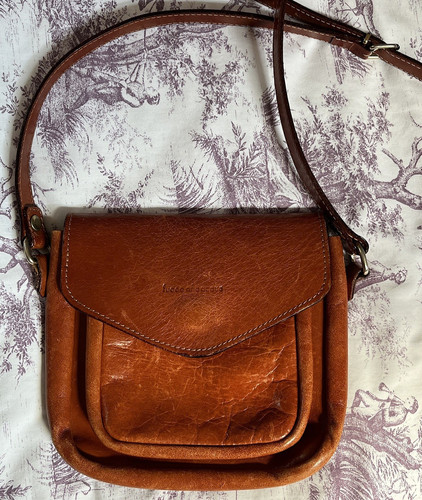 Vintage italian tan leather - italian,