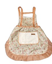 Flowery 2 Pocket Frilly Apron