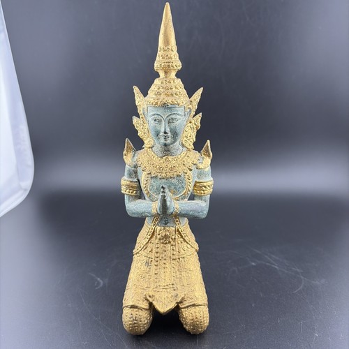 Antique gilt bronze thai - 7"h,