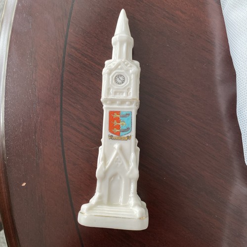 Longton china willow art clock - willow,