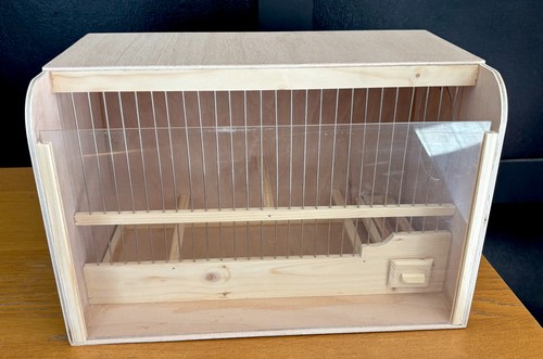 Wooden bird cage metal wire - wooden,