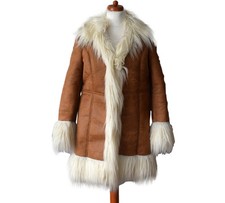 Glamourous Tan Faux Sheepskin