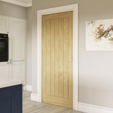 GENUINE HOWDENS JOINERY DIH6640 OAK DORDOGNE DOOR 2'3" X 6'6" REF4014 NOTTINGHAM