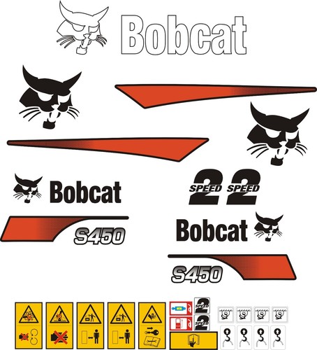 Bobcat s450 skid loader decal - skid,