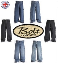 Bleubolt Carpenter Skater Jeans 24 inch hem Big Size Baggy Loose fit Style 2275