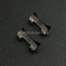 2 Piece Black Curved End for