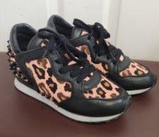 Ash Leopard Print Trainers
