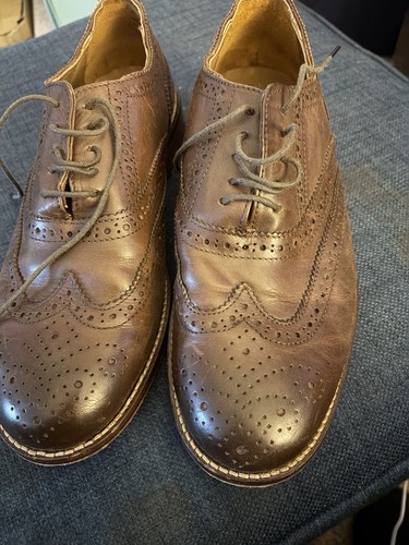 Bertie brogue shoes - bertie, brown