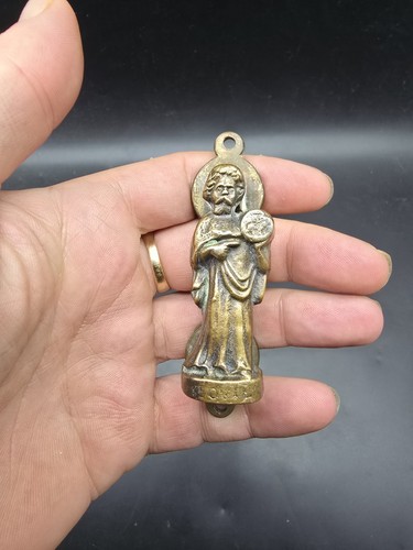 Antique small cast brass door - small,