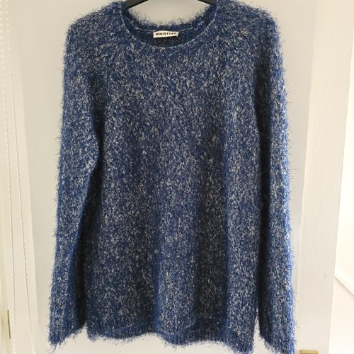 Whistles blue fluffy jumper - ,
