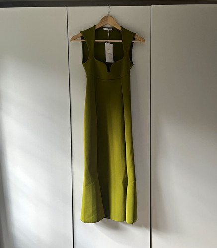 Zara women green neck - zara, v-neck