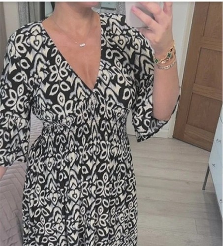 Summer neck dress womens - v,
