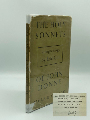 Eric gill signed holy sonnets - gill,